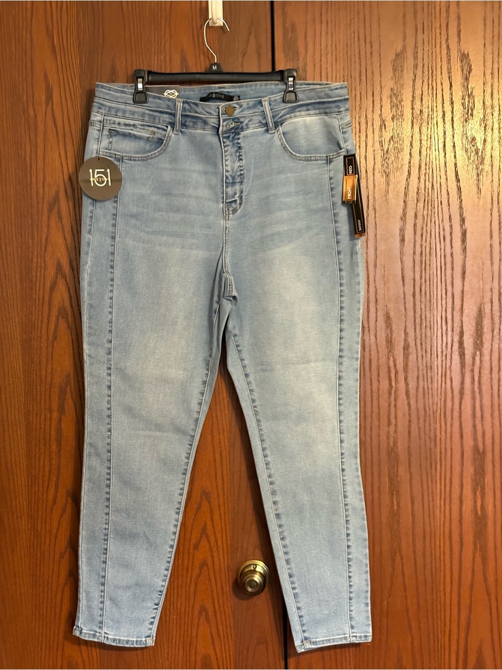 one 5 one Light Blue Women Skinny Jeans